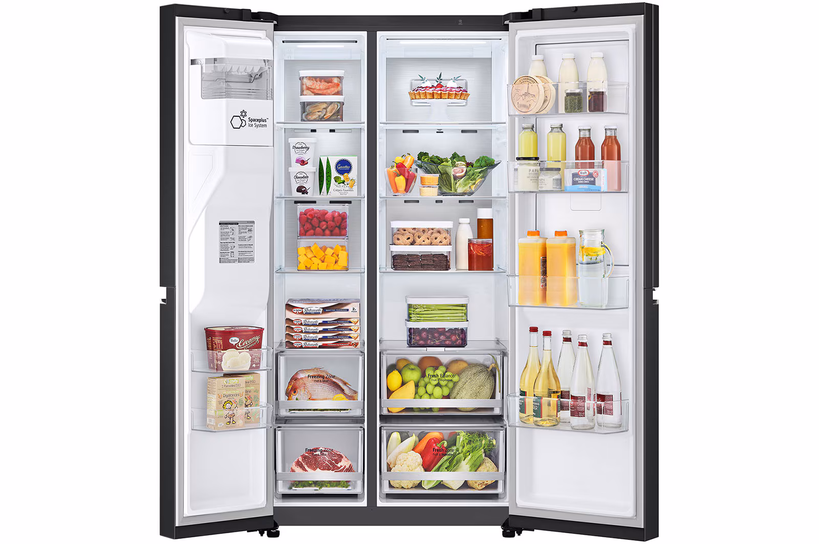 LG Subscribe ตู้เย็น Side by Side รุ่น GC-J257SQZW 22.4 คิว รองรับ Smart WI-FI - Image 4