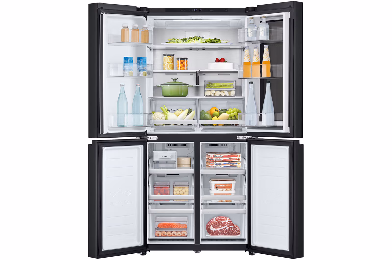 LG Subscribe ตู้เย็น Instaview Multi-door รุ่น GC-V22FFQMB ขนาด 18.7 คิว ระบบ Smart Inverter - Image 3